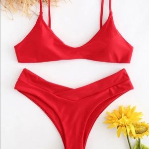 BRAND NEW Zaful red bikini